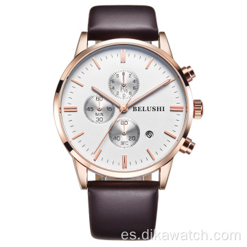 BELUSHI, reloj de marca superior para hombre, reloj de pulsera de cuarzo azul de moda de acero inoxidable de lujo, reloj de pulsera resistente al agua para hombre 2021, el más nuevo